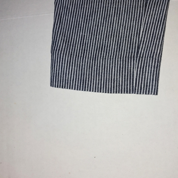 Navy Blue pin stripe ankle pant size 0 - Picture 2 of 9